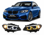 Laser Dual Lens Dual-Color LED Headlights for BMW F22/F23 & F87 M2 2014-2021