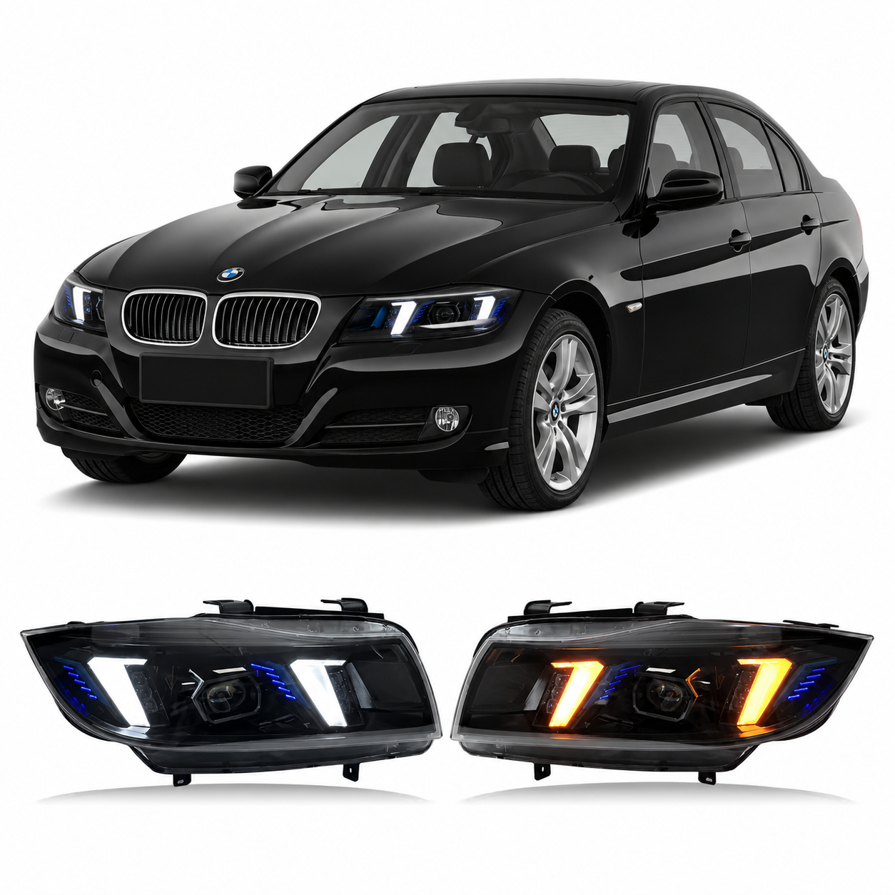 Snake Eyes LED Headlights for BMW E90 2005-2012