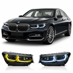 Dual Color LED Headlights Assembly for BMW 7 Series G12 (2016–2018)