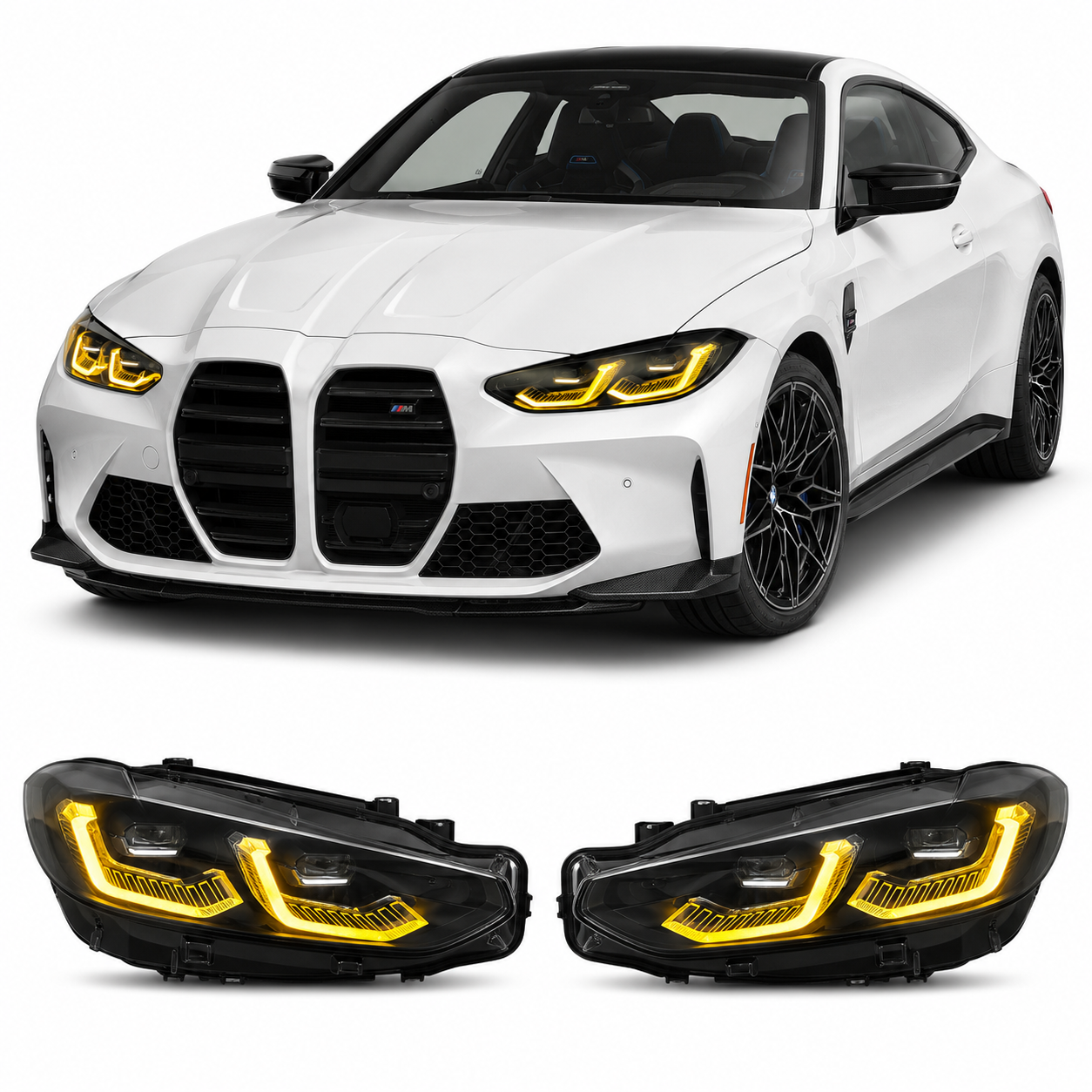 RGB LED DRL Module Kit for BMW G80 M3, G82/G83 M4 & G22/G23/G26 4 Series 2021-2023