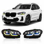 Dual-Color LED Headlights for BMW X3 G01 2022-2024