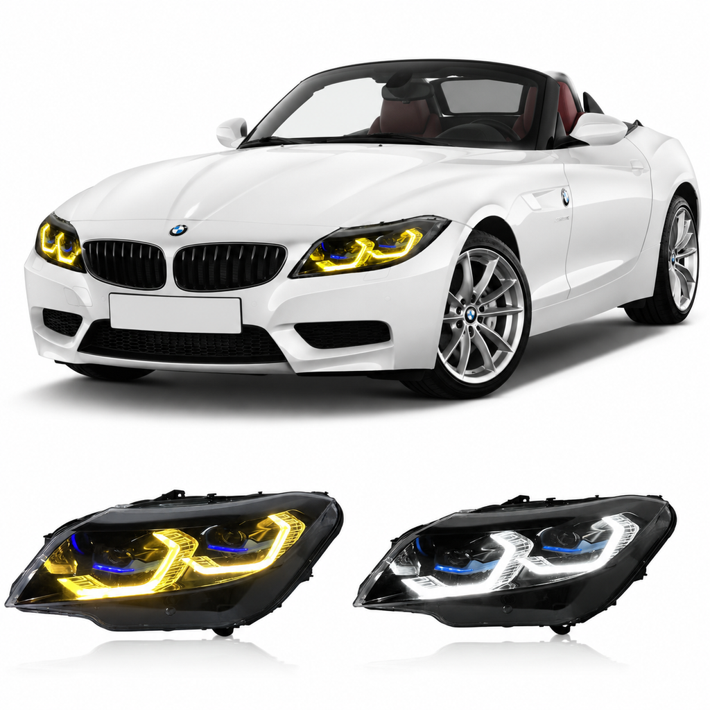 G22 Style Dual Color LED Headlights Assembly for BMW Z4 E89 (2009–2016)
