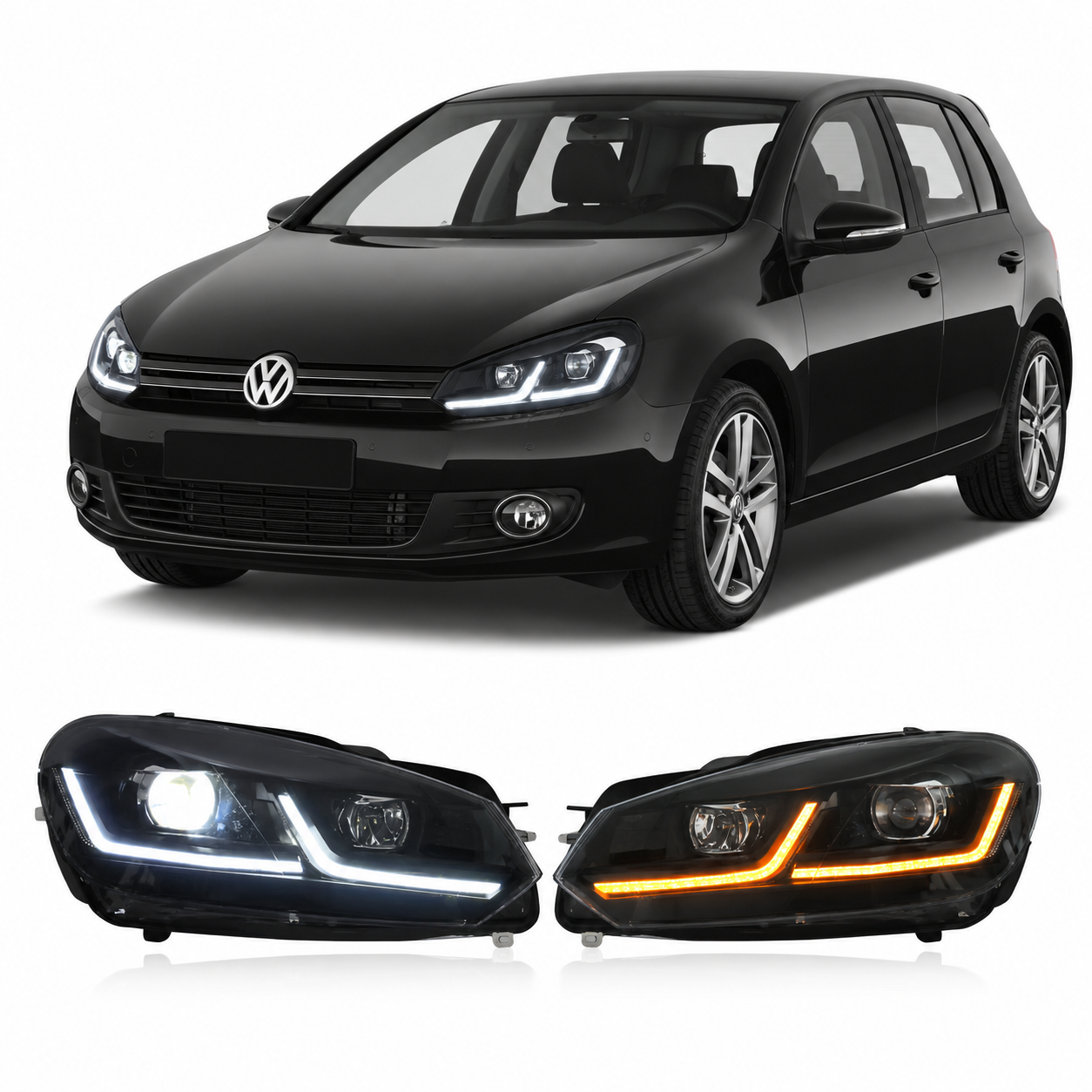LED Headlights for Volkswagen Golf Mk6 2013-2017