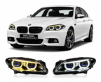 Angel Eye Laser Dual Lens Bi-Color LED Headlights for BMW 5 Series F10/F18 & M5 2010-2017