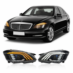 Maybach Style LED Headlights Assembly for Mercedes Benz S-Class W221 (2006–2008)