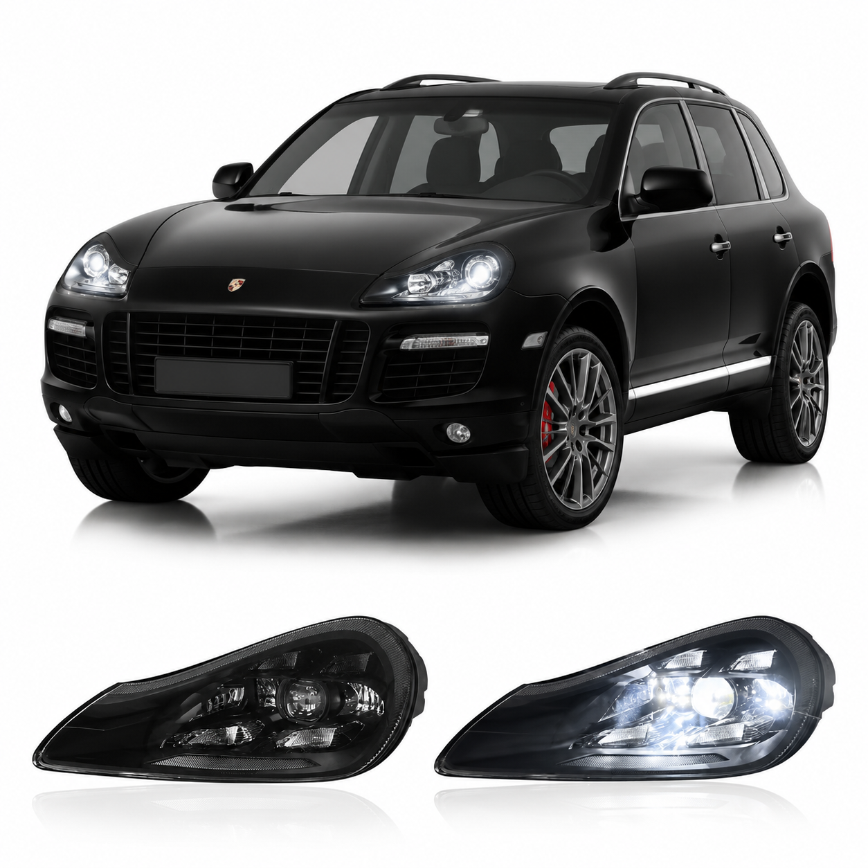 LED Headlights Assembly for Porsche Cayenne 957 (2007–2010)