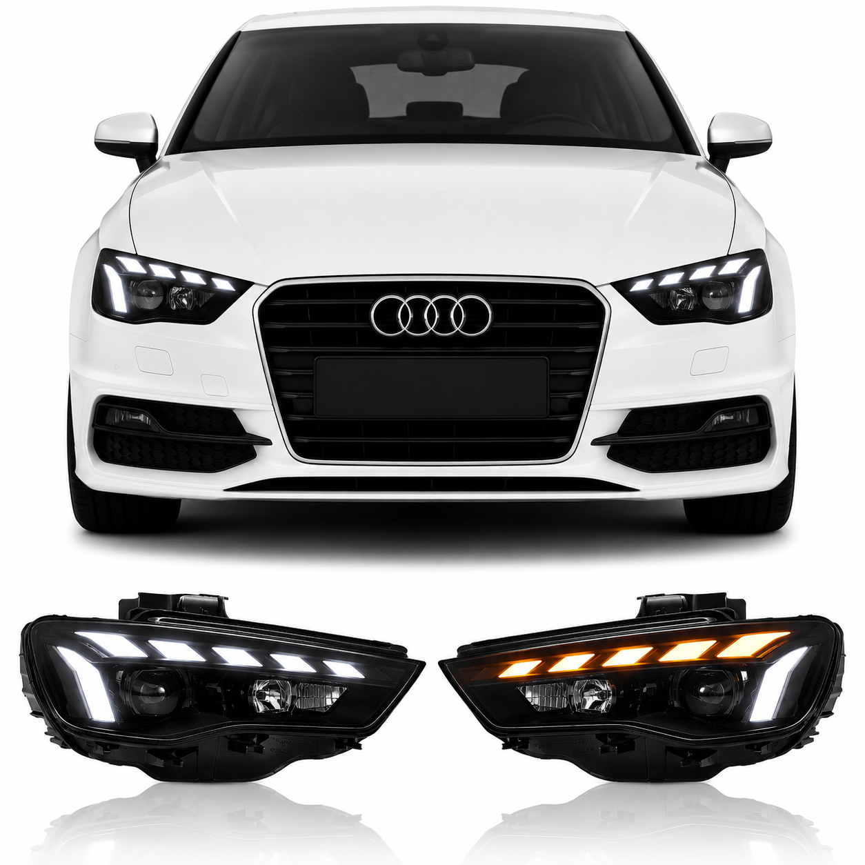 High-Performance LED Headlights for Audi A3 8V 2013-2016