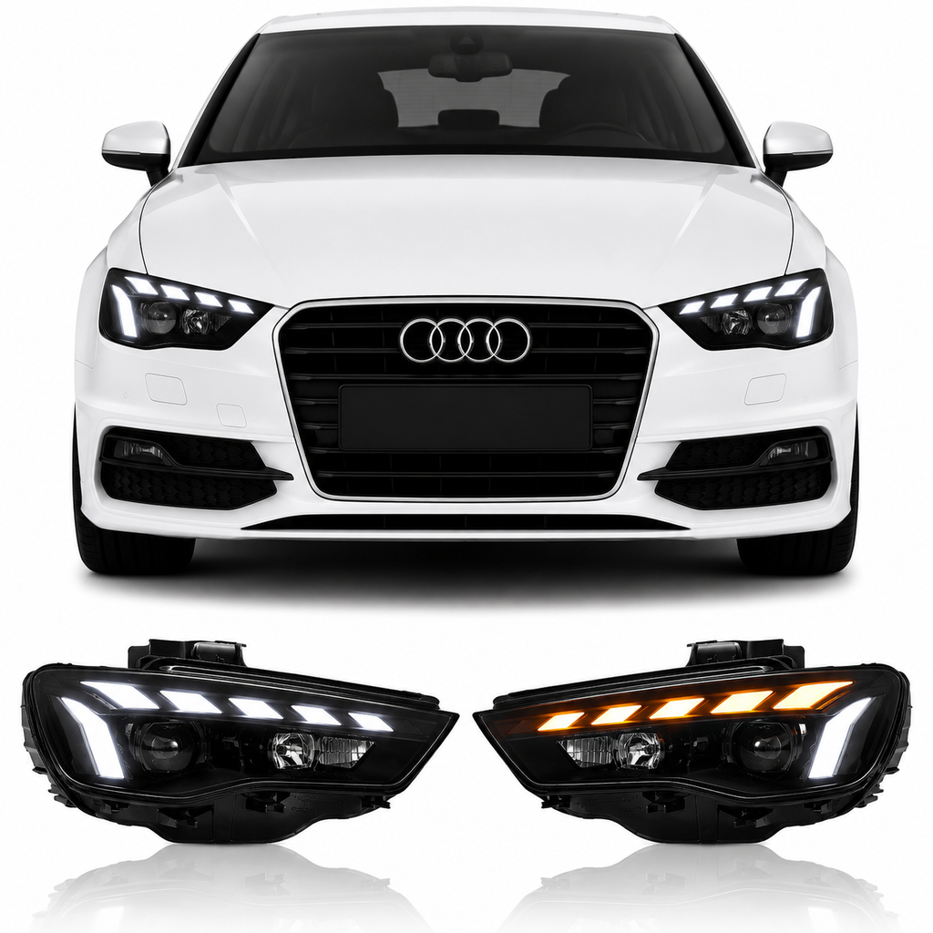 LED Headlight Upgrade for Audi A3 8V 2013-2016 Halogen Models