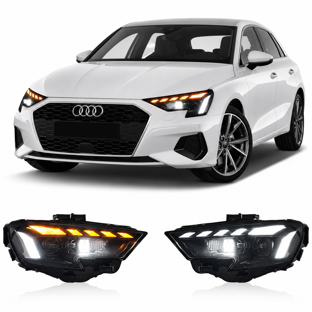 Laser-Style LED Headlights for Audi A3 2017-2020