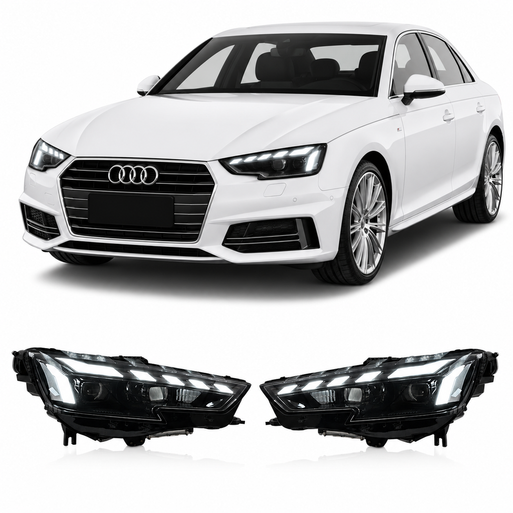 ED Headlights for Audi A4 2017-2019 with DRL & Sequential Turn Signals