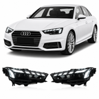 ED Headlights for Audi A4 2017-2019 with DRL & Sequential Turn Signals