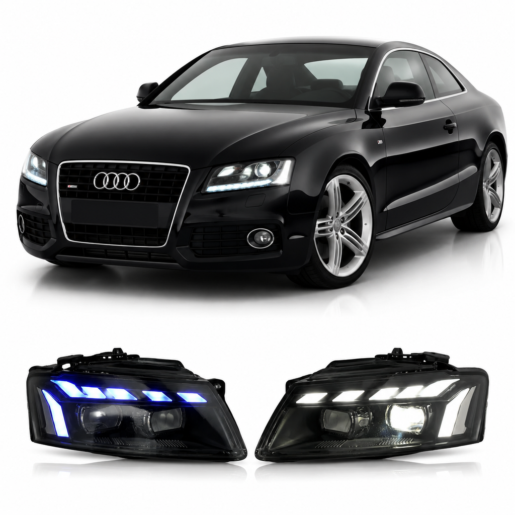 RS Style LED Headlights Assembly for Audi A5 (2008–2012)