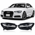 RS-Style LED Projector Headlights for Audi A6 C7 2012-2015
