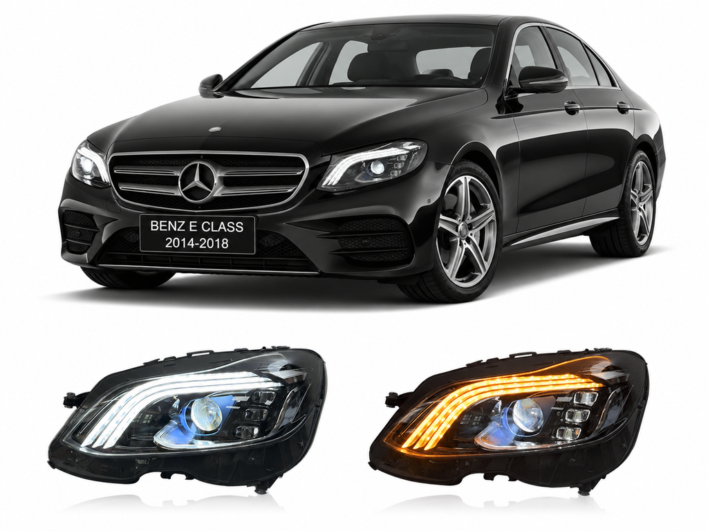 LED Projector Headlights for Mercedes-Benz E-Class W212 2014-2018