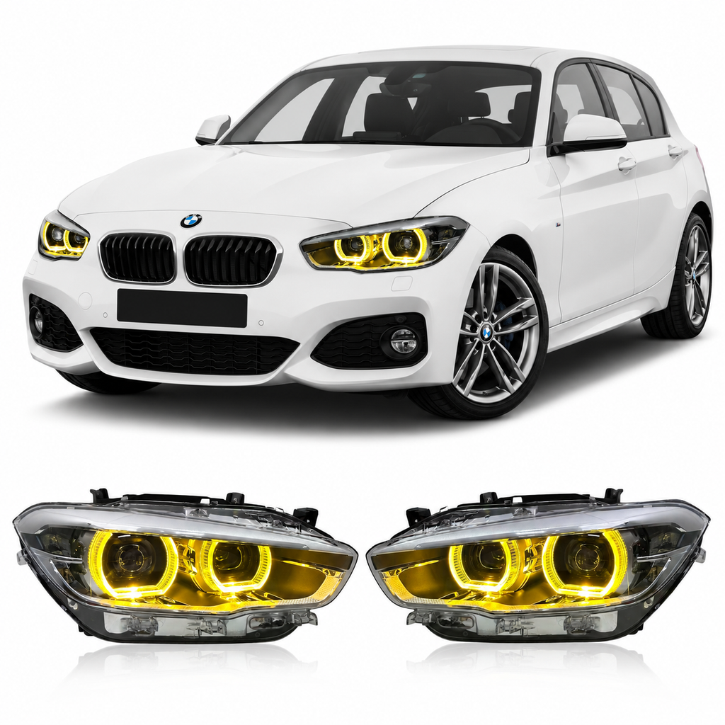 Dual-Color LED Headlights for BMW F20 1 Series 2015-2018