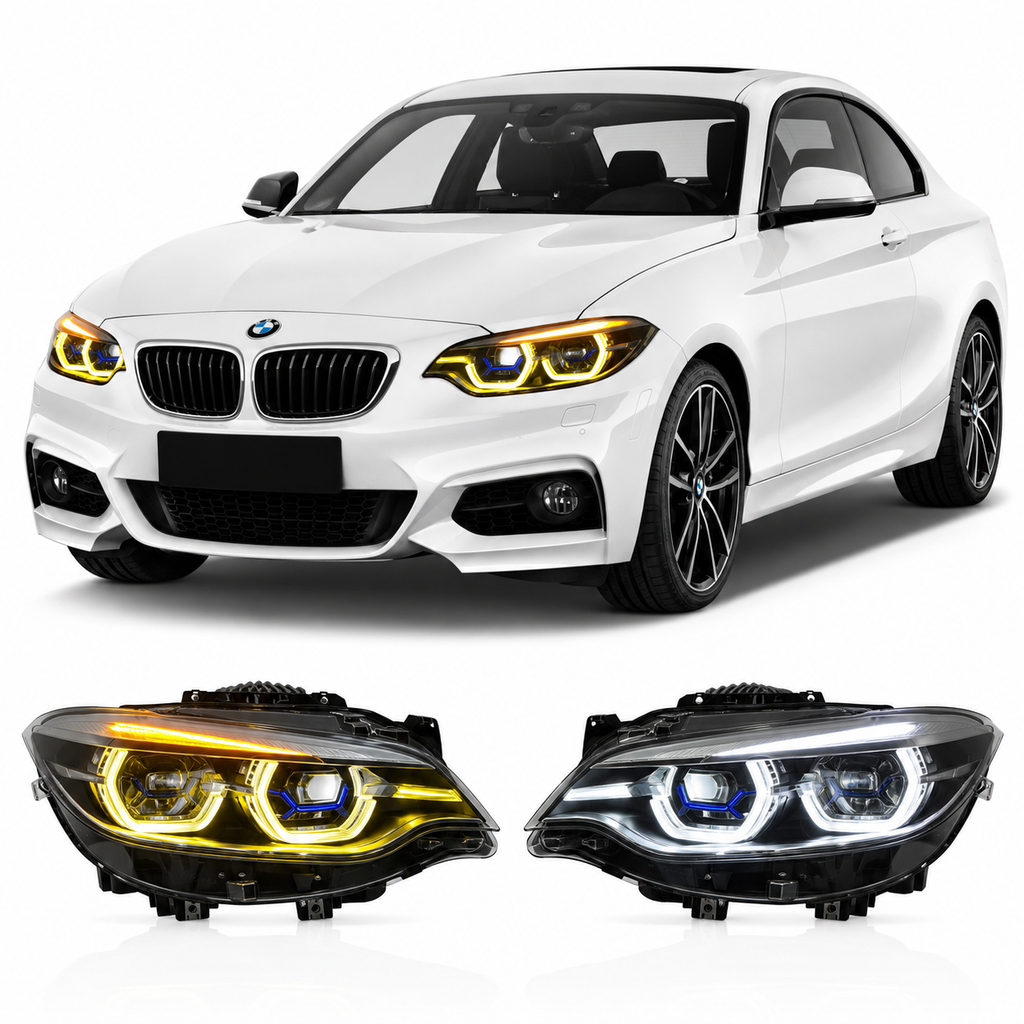 Dual-Color LED Headlights for BMW 2 Series F22 2014-2020