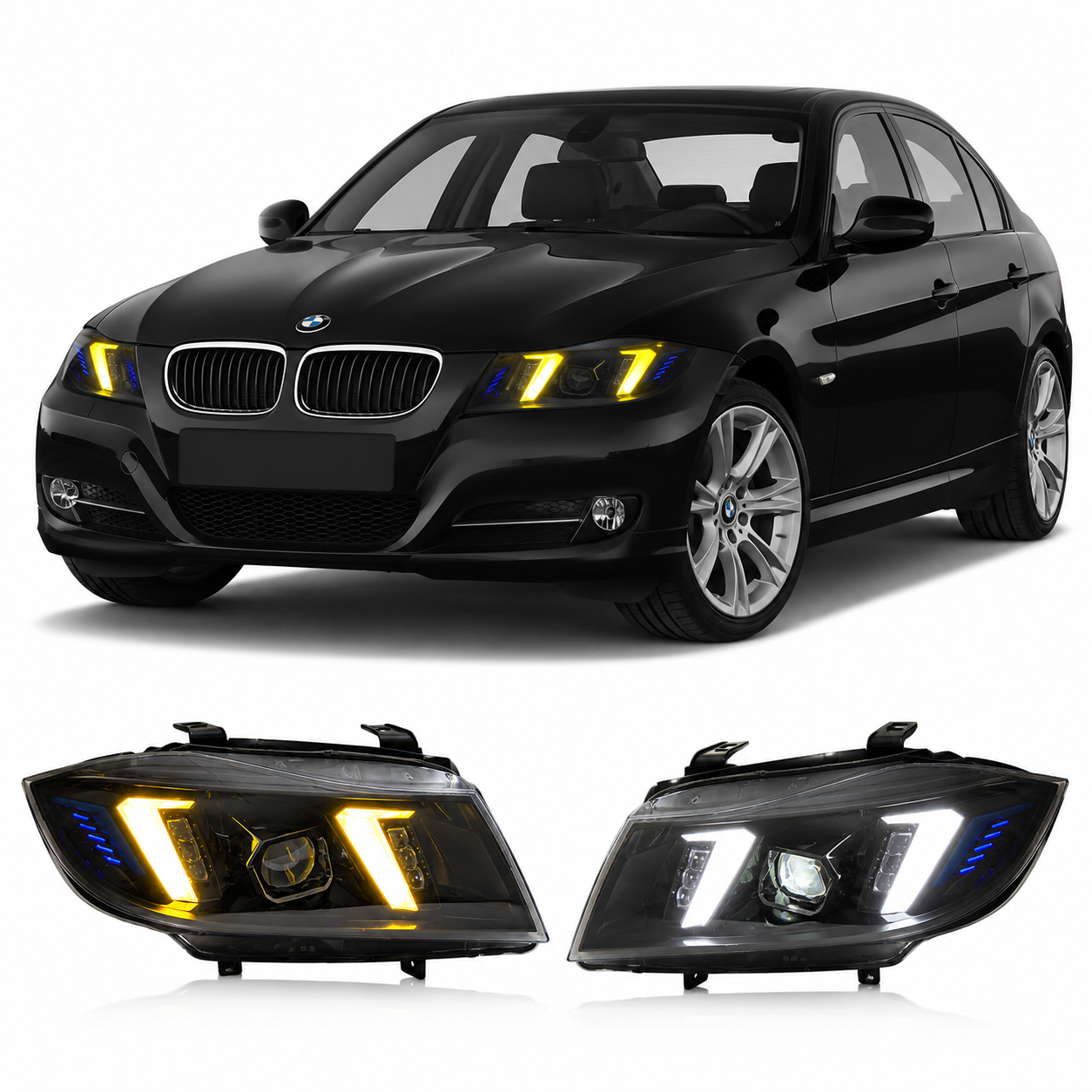Snake Eye Style LED Headlights for BMW 3 Series F30/F35 2013-2018