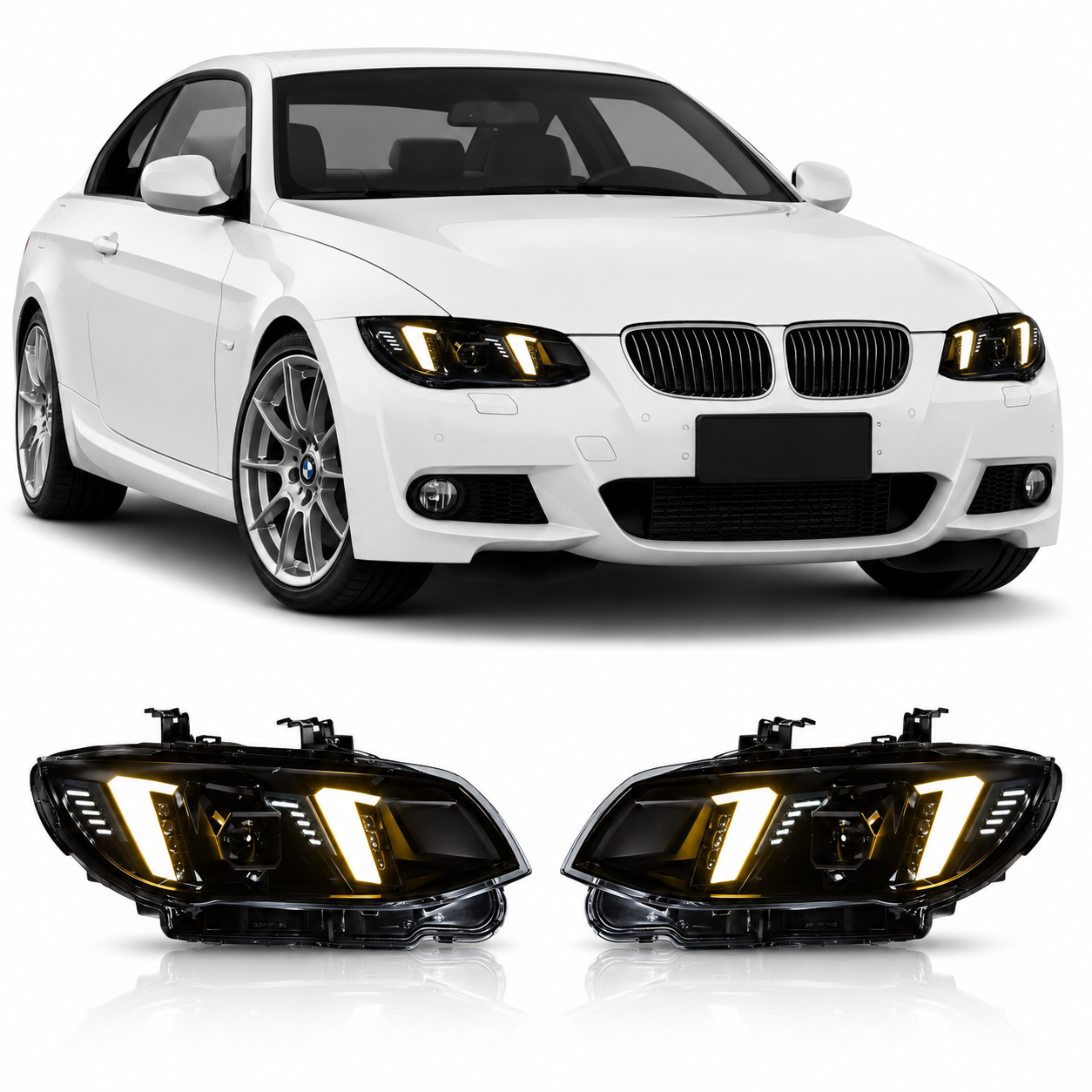 Snake Eye LED Headlights for BMW E92/E93 LCI 2010-2013