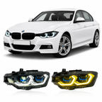 G22 Style Dual-Color LED Headlights for BMW F30/F31/F35 2013-2018