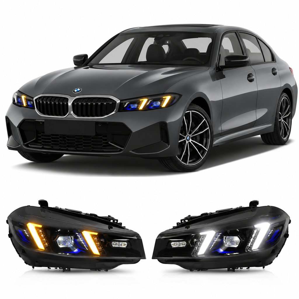 Snake Eye Dual-Color LED Headlights for BMW 3 Series G20/G28 2023-2024