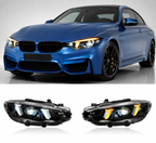 Snake Eye LED Headlights Assembly for BMW 4 Series F32 & M3/M4 F80/F82 (2013–2019) | Dual Color DRL Upgrade | Plug & Play
