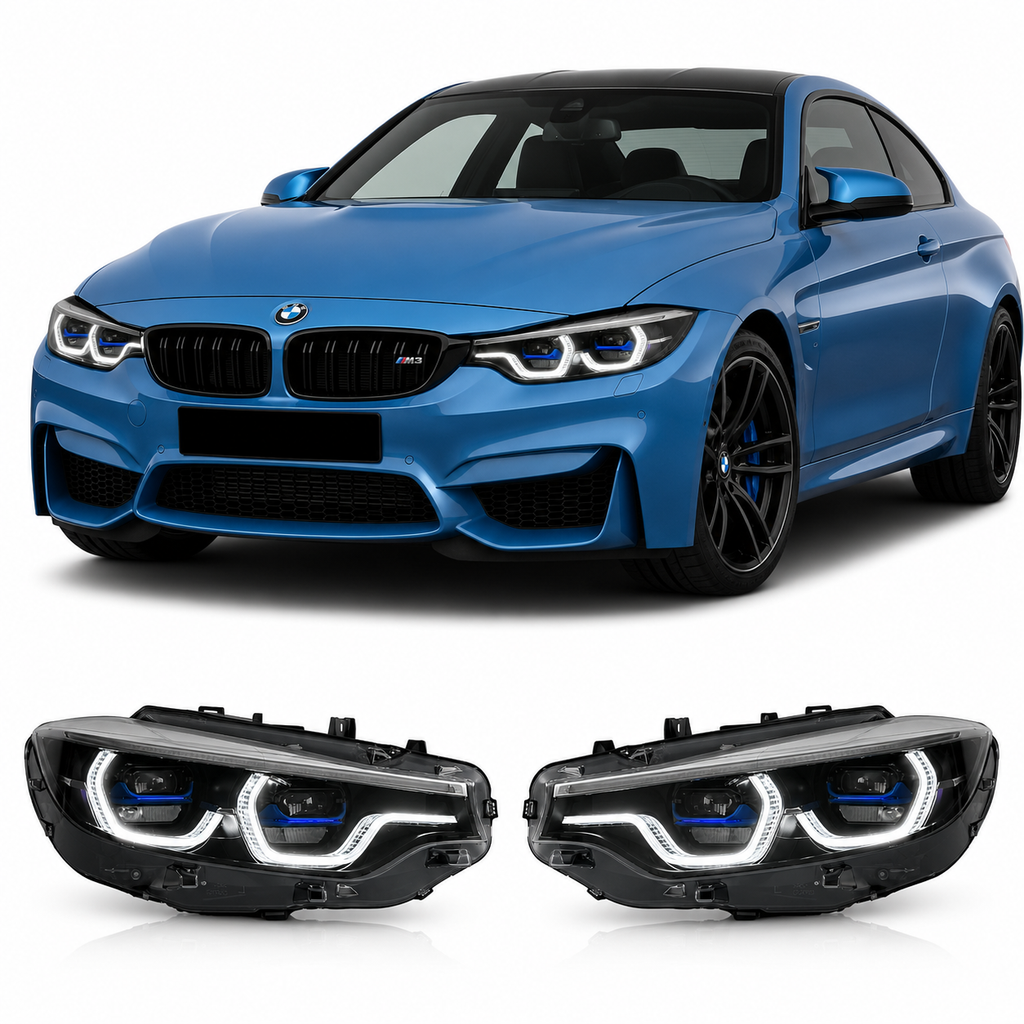 V3 Triple-Color LED Headlights for BMW 4 Series F32/F33/F36, M3 F80 & M4 F82 2013-2018