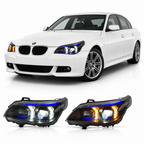 Snake Eyes LED Headlights Assembly for BMW 5 Series E60 (2003–2010)