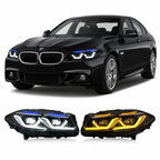 Dual-Color LED Headlights for BMW 5 Series F10/F18 2011-2017