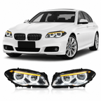 Dual-Color LED Headlights for BMW F10/F18 5 Series 2011-2017