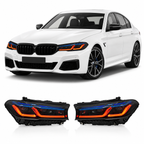 Tri-Color LED Headlights for BMW G30/G38 5 Series 2018-2020