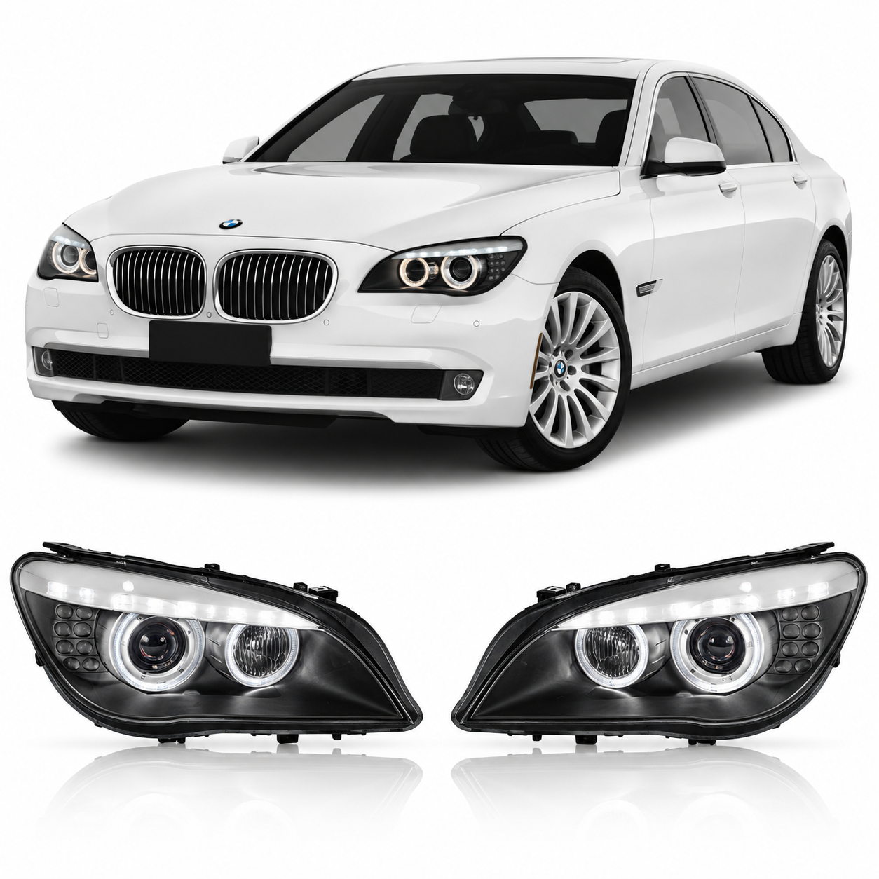 OEM Xenon HID Headlight Assembly for BMW 7 Series F01/F02 2009-2013 with AFS
