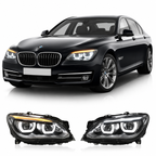 Angel Eyes Style LED Headlights Assembly for BMW 7 Series F02 (2009–2015)