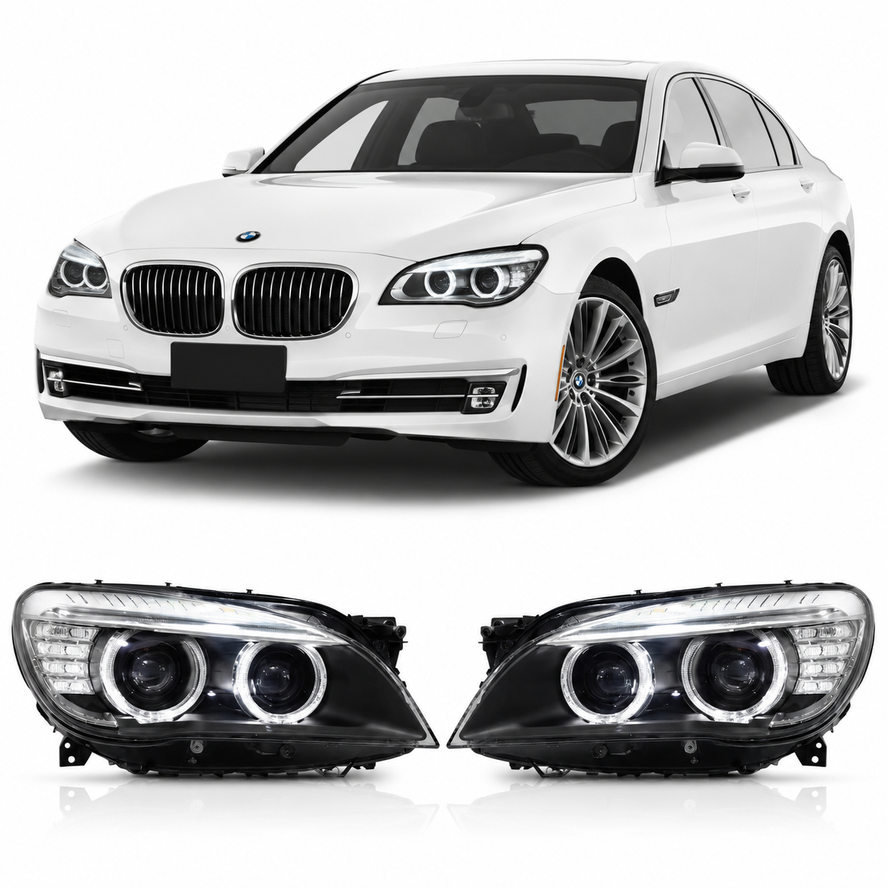 OEM Xenon HID Headlight Assembly for BMW 7 Series F01/F02 LCI 2013-2015