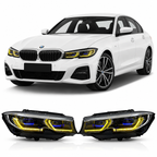 Laser Style Dual-Color LED Headlights for BMW G20/G21 3 Series Pre-LCI 2019-2022