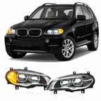 Dual-Color LED Headlights for BMW X5 E70