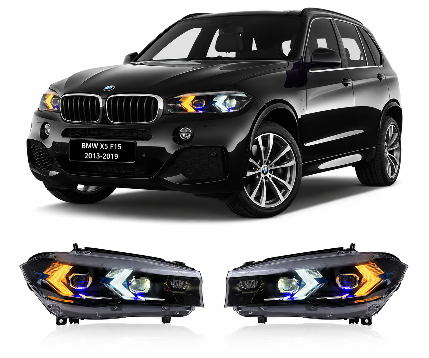 Laser LED Headlights for BMW X5 F15 2013-2019