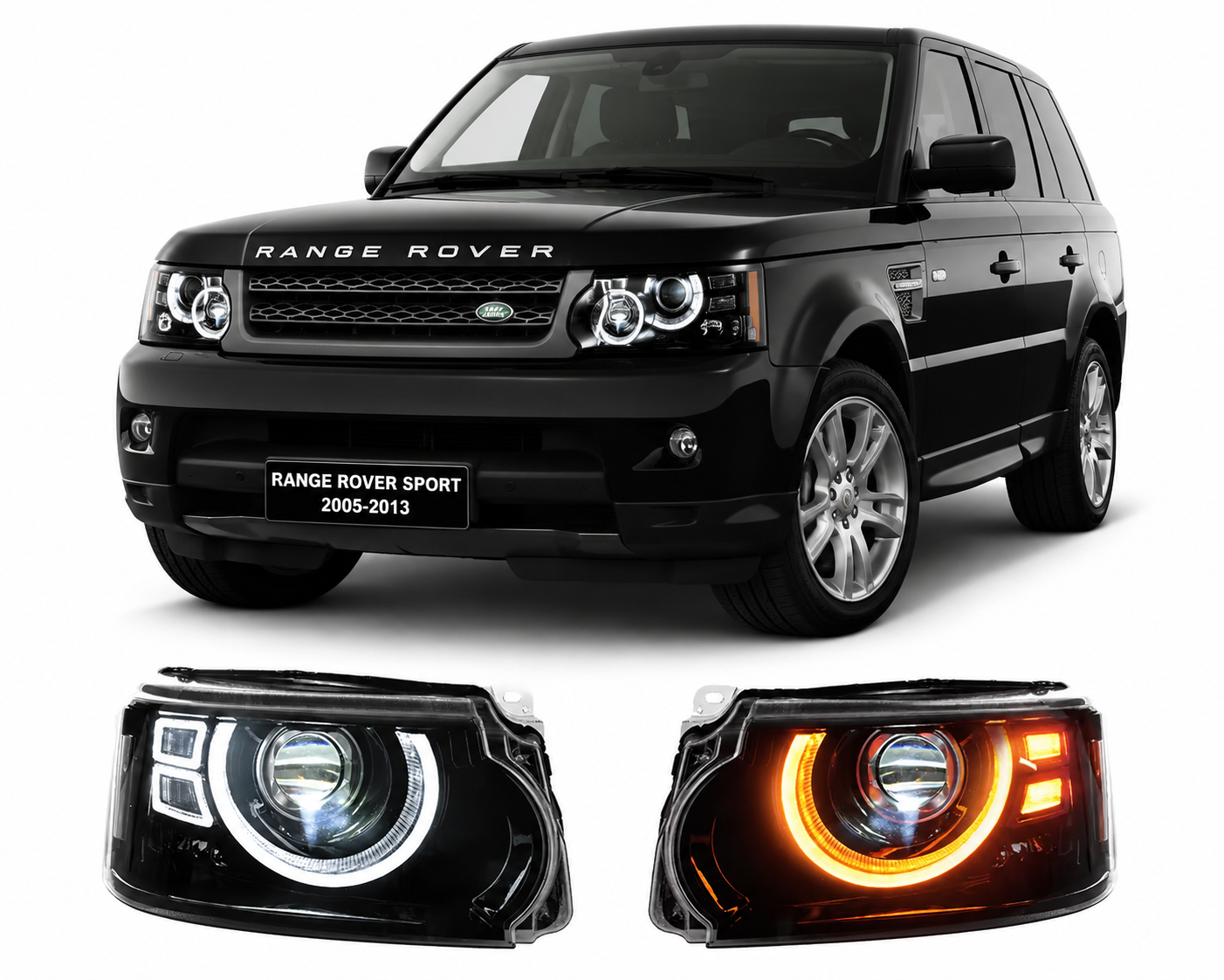 LED Headlights for Land Rover Range Rover Sport L320 2005-2013
