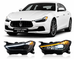 Full LED Headlights for Maserati Ghibli 2014-2019 Plug-and-Play Headlight Assembly