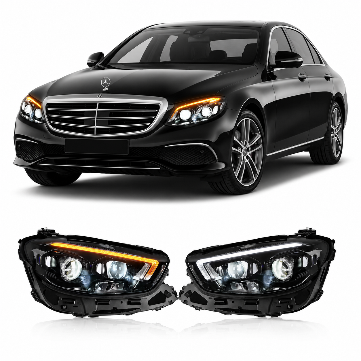Full LED Headlights for Mercedes-Benz E-Class W213 2016-2020