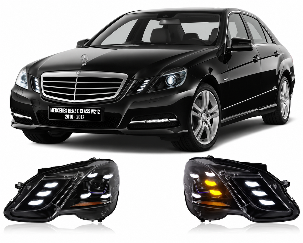 LED Headlights for Mercedes-Benz E-Class W212 2010-2012 Plug-and-Play Headlight Assembly