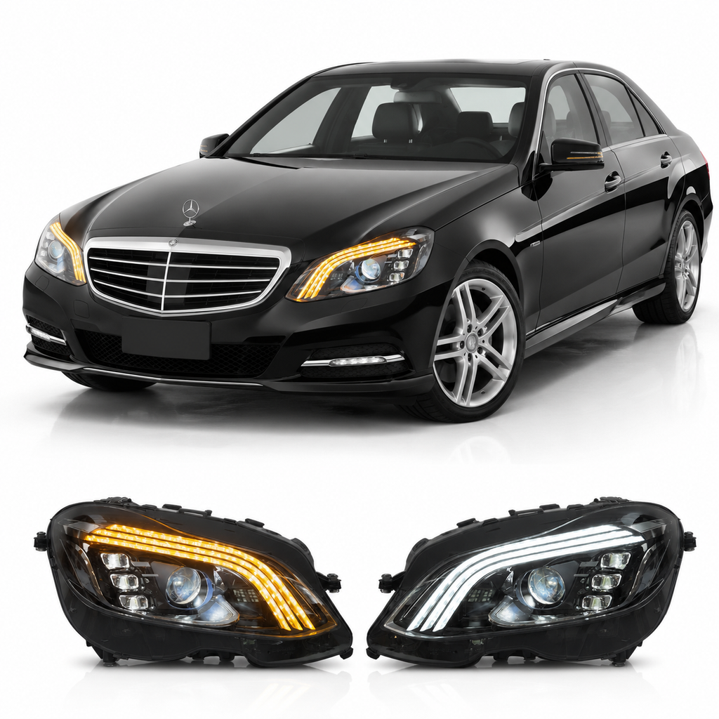 Full LED Headlights Assembly for Mercedes Benz E-Class W212 (2013–2015)