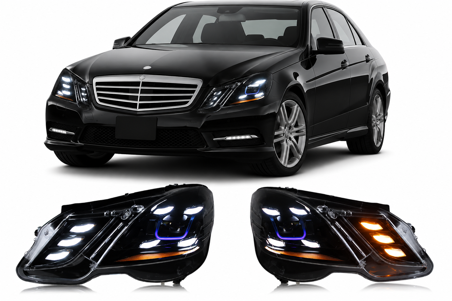 LED Headlights for Mercedes-Benz E-Class W212 E300 2010-2012