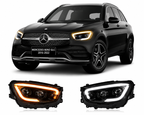 LED Headlights for Mercedes-Benz GLC W253 2016-2022 Plug-and-Play Headlight Assembly