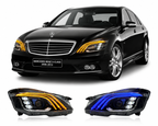 Maybach-Style LED Headlights for Mercedes-Benz S-Class W221 2006-2012
