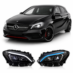 AMG Style LED Headlights Assembly for Mercedes Benz A-Class W176 (2013–2018)
