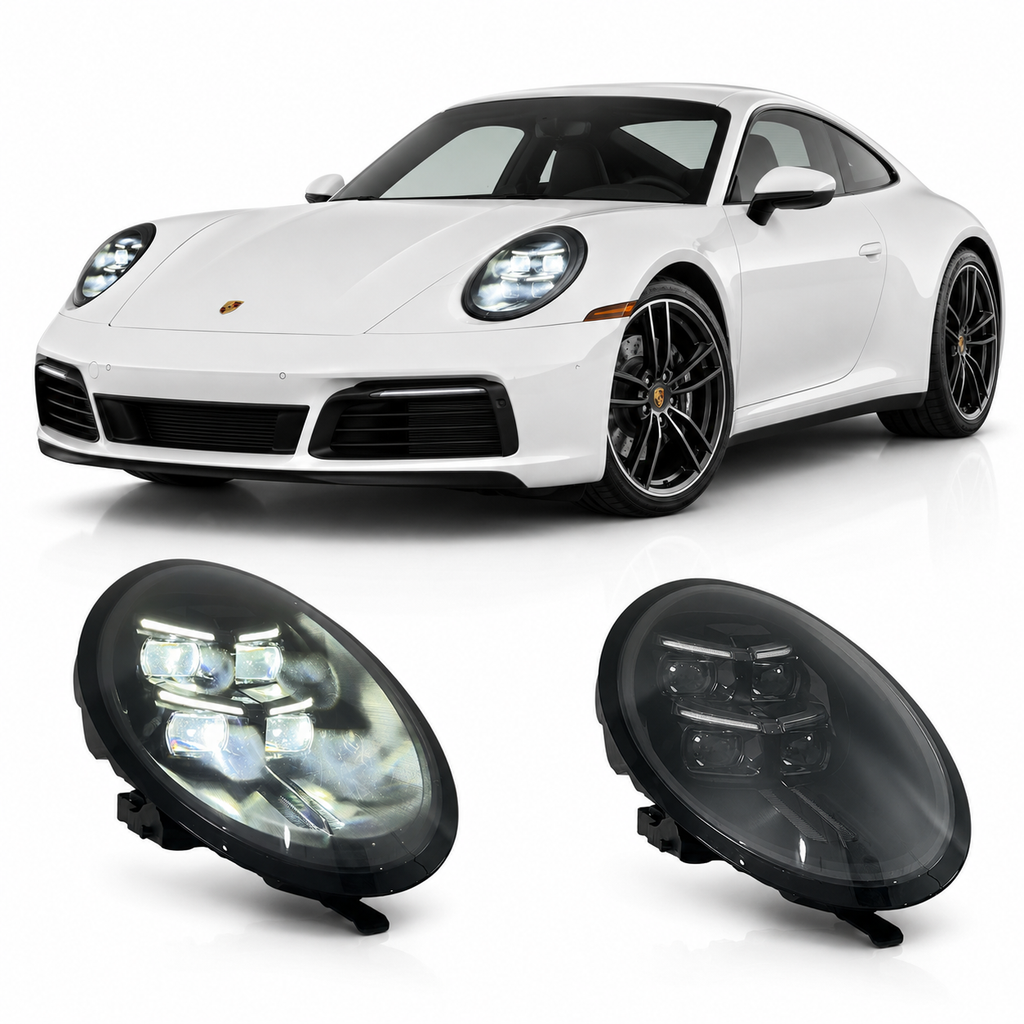 2025 Style LED Headlights Assembly for Porsche 911