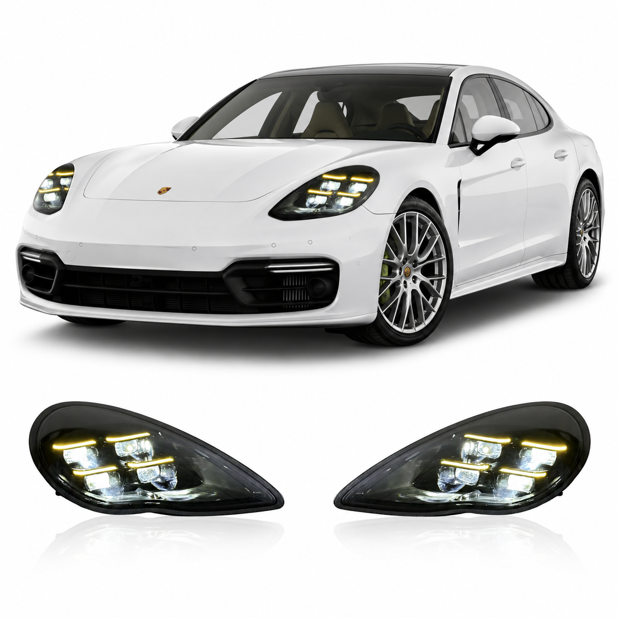 Dual-Color LED Headlights for Porsche Panamera 970 (970.1) 2010-2013
