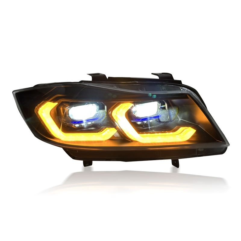 Dual Color LED Headlights Assembly for BMW 3 Series E90