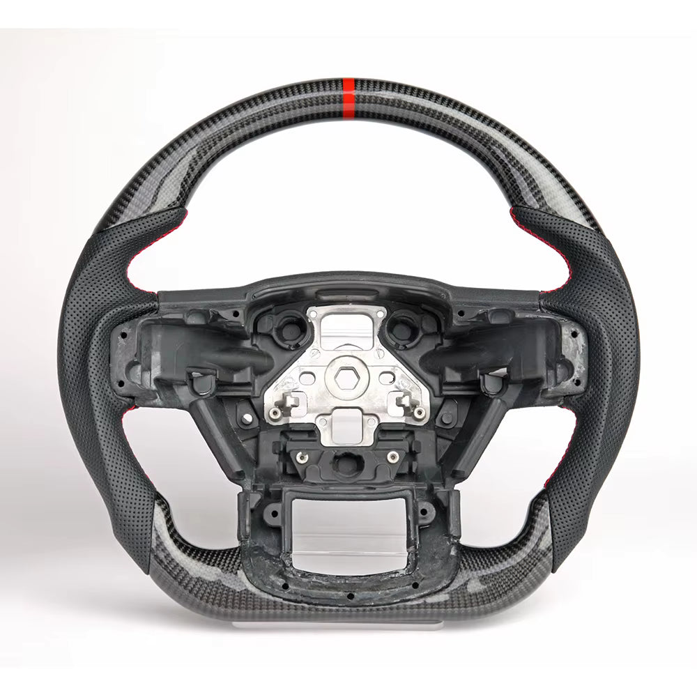 Real Carbon Fiber Heated Steering Wheel for Ford F-150 XL, XLT & SSV 2015-2020