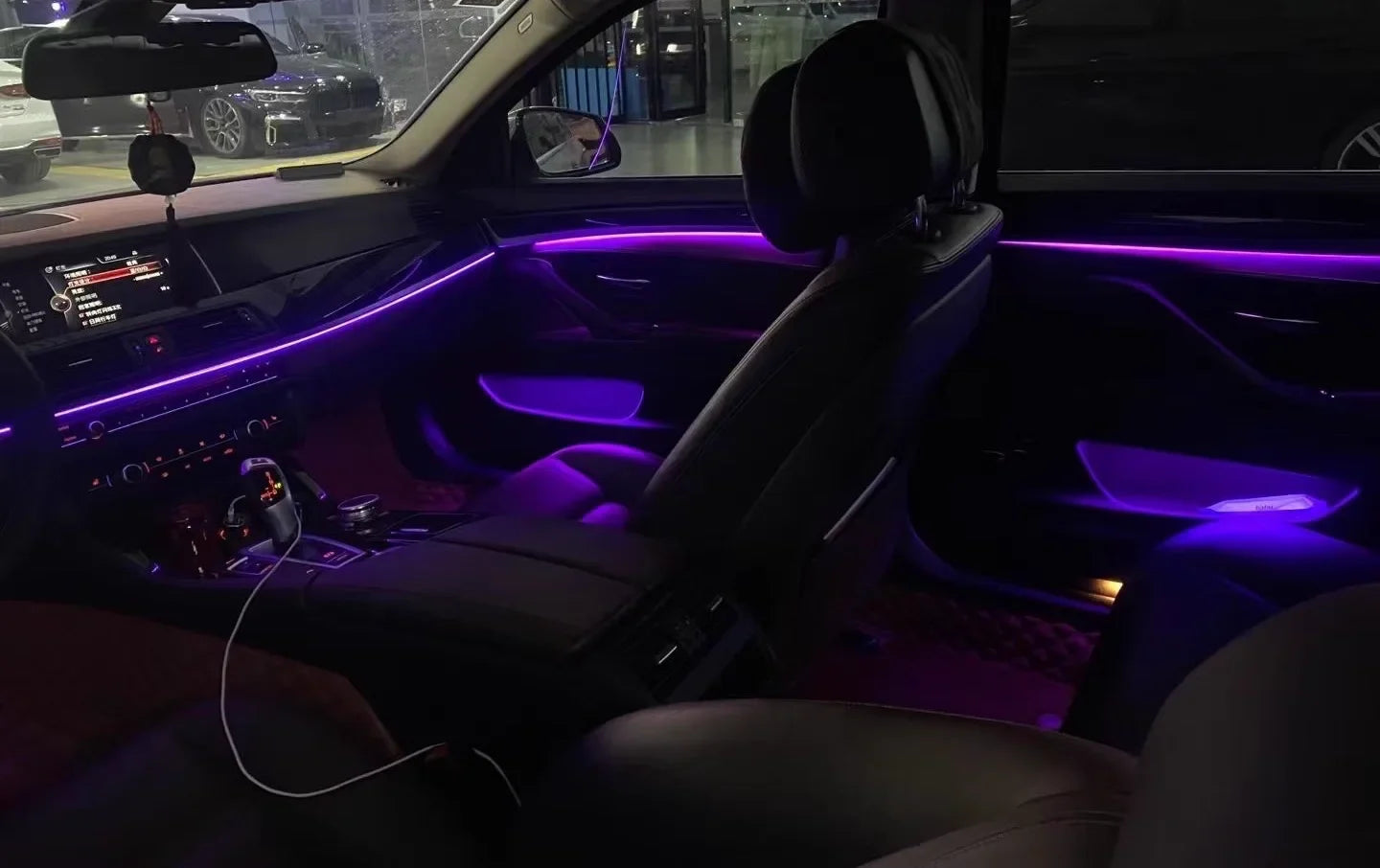 BMW 5 Series F10 / F11 / F18 Interior 64-Color Rainbow Symphony LED Ambient Light Kit 2010 - 2018